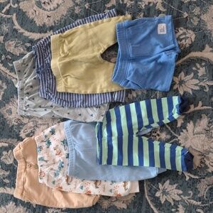8 Blue and Striped Kids Pants And Short